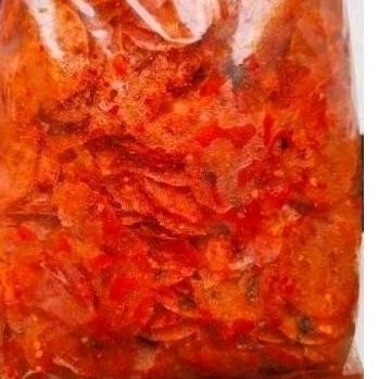 

Keripik Kaca Pedas Daun Jeruk Berat 1 Kg