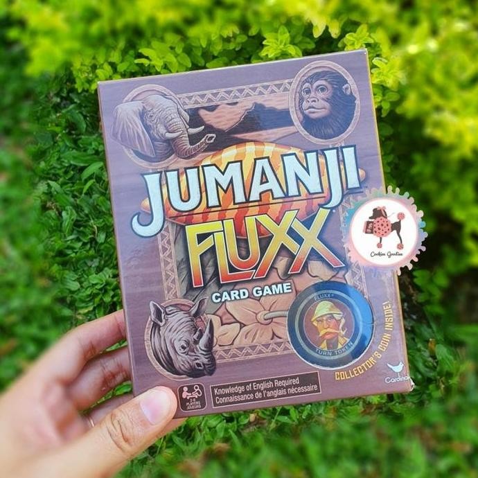 Jumanji Fluxx Card Game with Collector Coin