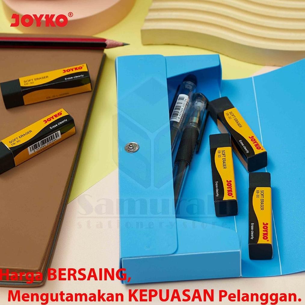 

Penghapus Pensil Joyko isi 30 Tanggung / Eraser EB 30 Hitam Black / ER 30 Putih White B 30 ( 1 Pak )