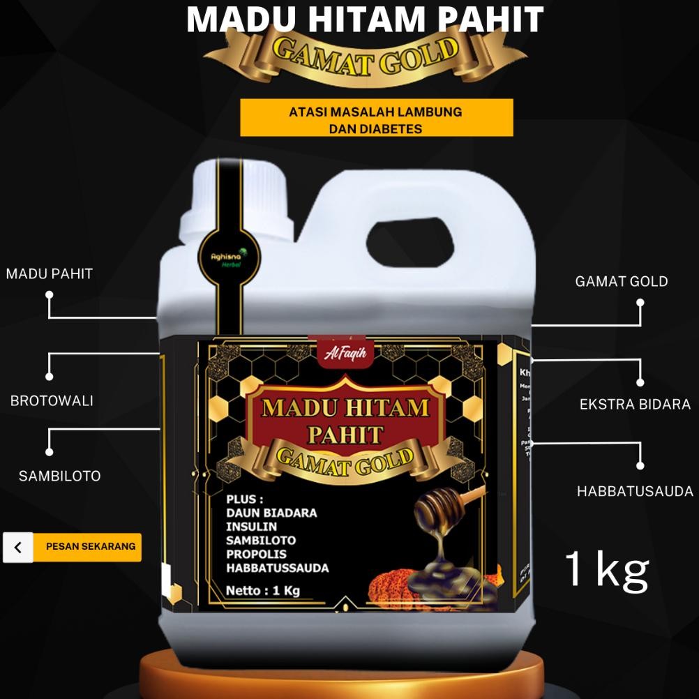 

Madu Hitam Pahit Gamat Gold 1 Kg Herbal Alami