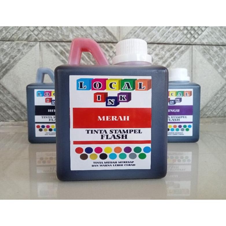 

Tinta Stempel FLASH Otomatis media kertas , kualitas EX JERMAN isi 500 mili