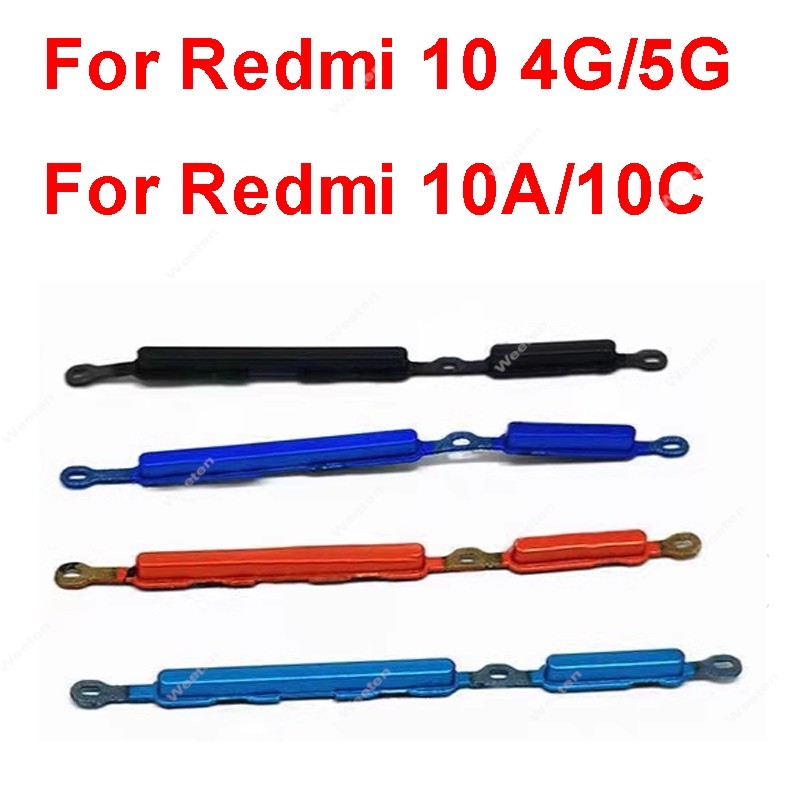 

Tombol samping volume daya untuk xiaomi redmi 10 10a 10c 4g 5g on off tombol daya volume naik turun