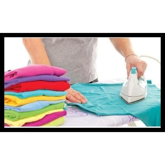 Green [ Alas Busa Meja Setrika ] Alas Setrika Busa Motif Random