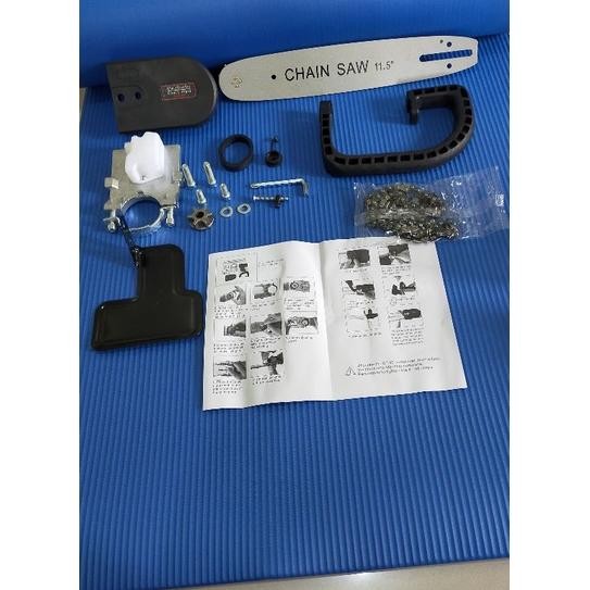 Adapter Gerinda Mini Chainsaw 12" Gergaji Potong Kayu / Mini Chain Saw 11,5" / Gergaji Chain Saw Unt