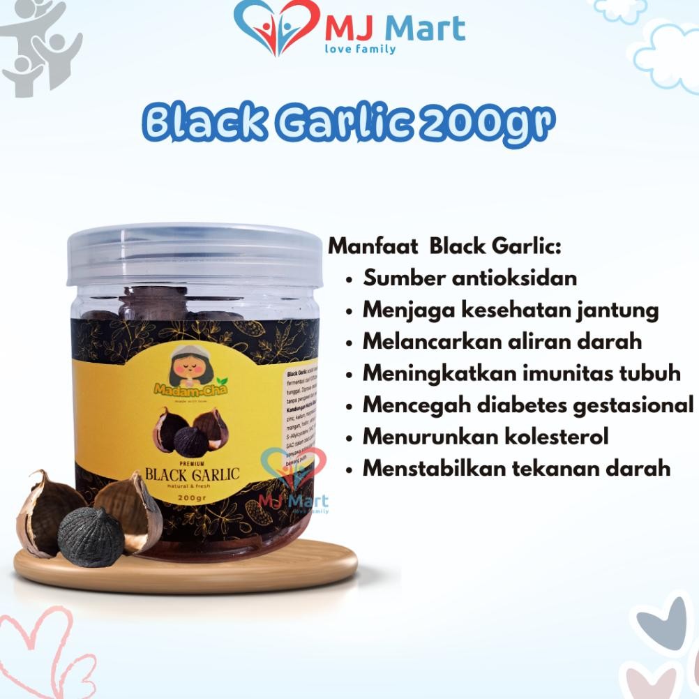 

Black Garlic Premium / Bawang Hitam Tunggal Premium by Madamcha 200gr