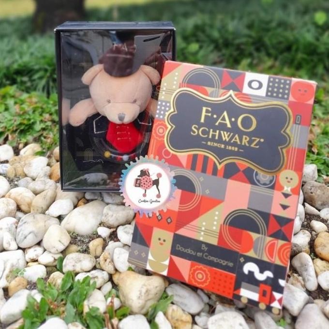 FAO Schwarz Bear Baby Rattle