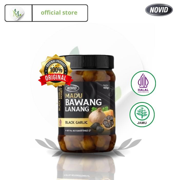 

Novid Madu Black Garlic 400gram-Bawang Hitam Lanang
