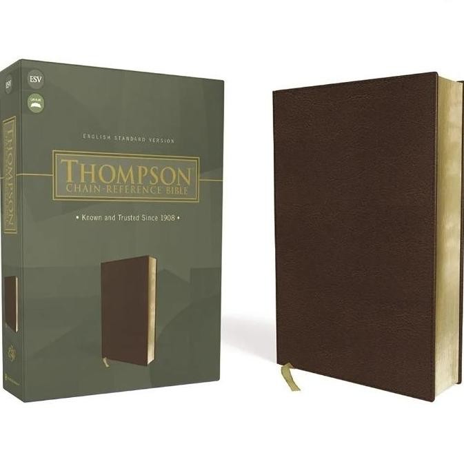 Alkitab Holy Bible Thompson Chain Reference Bible ESV Leathersof Brown