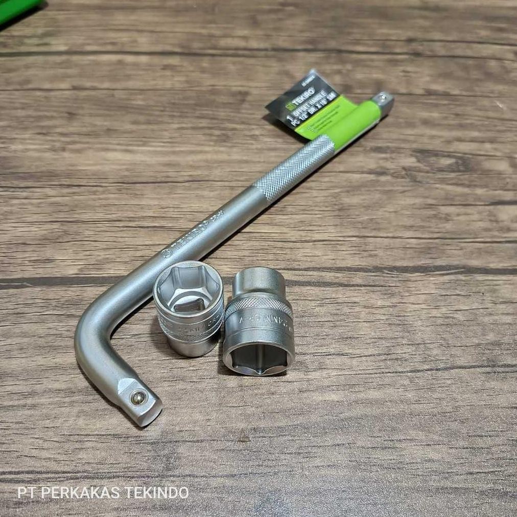 Kunci Shock Sock 24 Pcs Toolkit Tekiro 1 Set Lengkap + Gagang Sok L 1/2 Inch Handle Sok + Mata Sok T