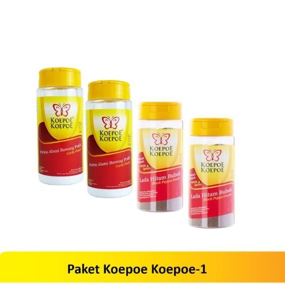 

PAKET KOEPOE KOEPOE-1 (ONLINE) PERISA BAWANG PUTIH 130 2 PCS + LADA HITAM 83 2 PCS