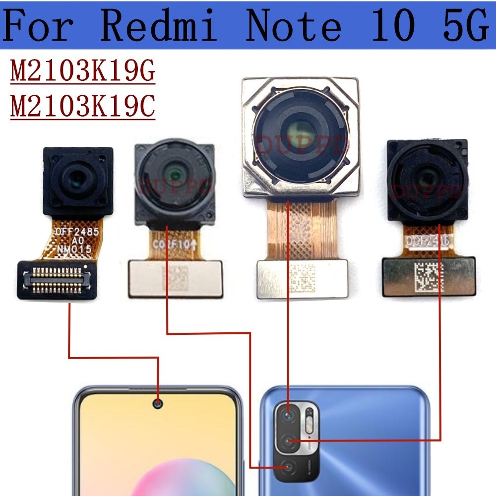 

Kamera belakang untuk xiaomi redmi note 10 5g m2103k19g m2103k19c selfie depan menghadap ke belakang