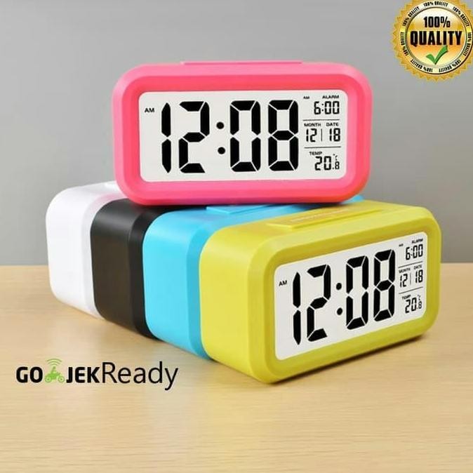 (Allthebest) Jam meja digital LED/ jam weker