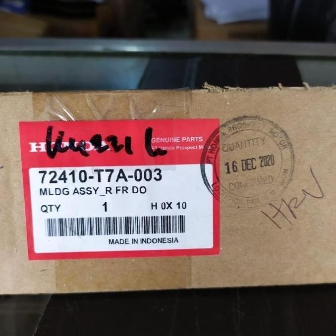 // List Kaca Weather Strip Pelipit Jendela Luar Honda HRV Original //