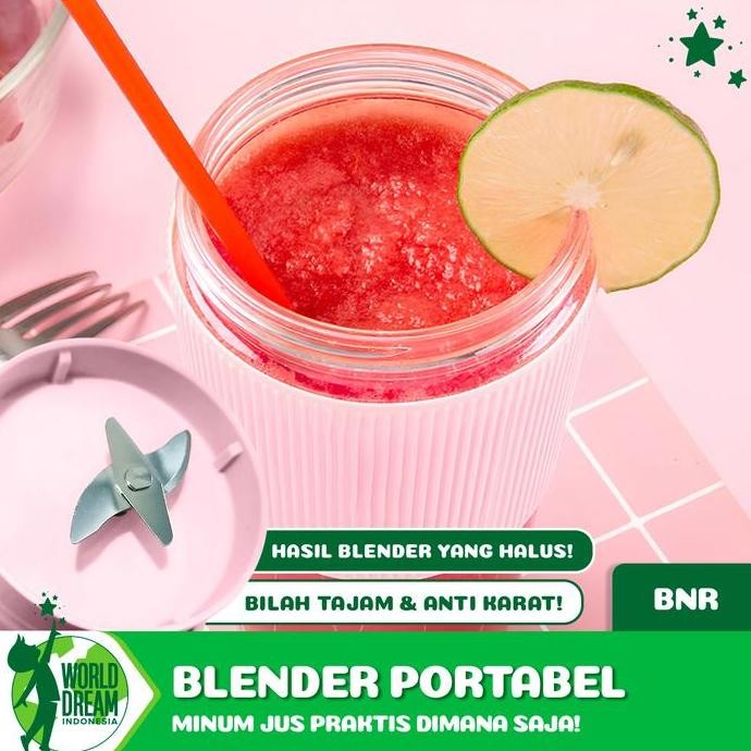 Tersedia COD WORLDDREAM Cup Blender Portable Juicer Mini Elektrik Smoothies Buah Sayur