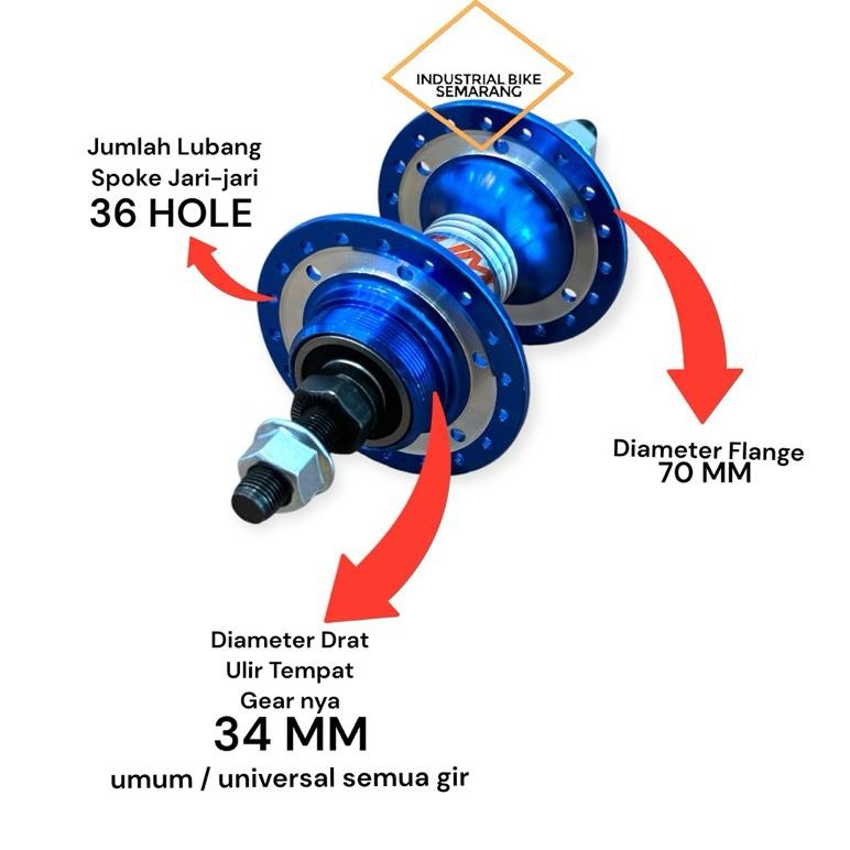 Cod ( Hfh Platinum / 36H / Cnc ) Hub Freehub Bos Tromol Sepeda Bmx Platinum Haro Bearing Lubang 36H 
