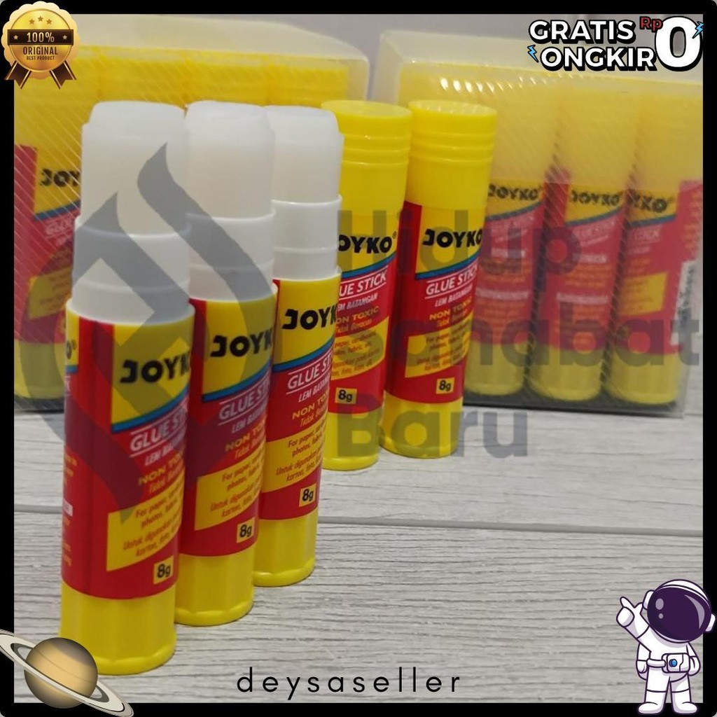 

Selusin ( 12 Biji ) Glue Stick Lem Batangan Lem Stik Lem Putar Joyko Flash Sale! Diskon Hingga 70%