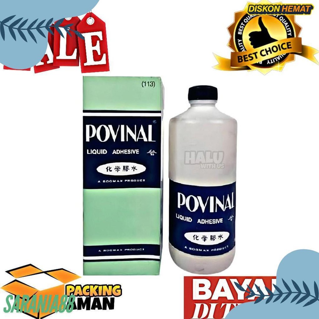 

(Bisa Cod) Promo 1 Pcs Lem Povinal 113 500 Ml / Bahan Baku Slime / Lem Cair / Lem Kertas Terlaris! Produk Ini Banyak Dicari