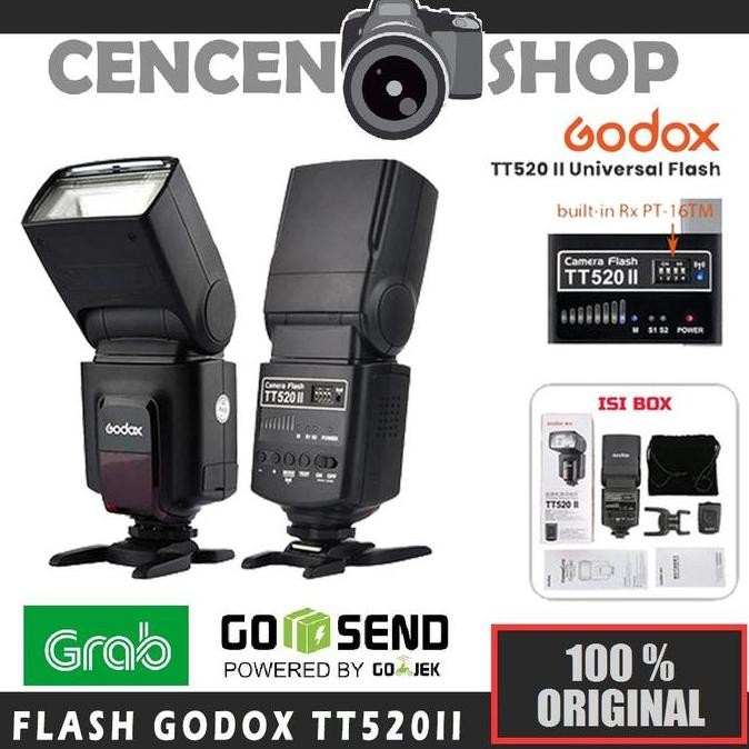 TERBARU - Flash Godox TT520ii Universal TT 520 Kamera Sony Nikon Canon Fujifilm
