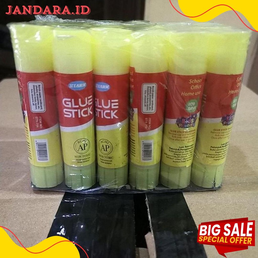 

24 Buah Stark Glue Stick Non Toxic Ap Atau Lem Kertas Stik Terlaris! Produk Ini Banyak Dicari