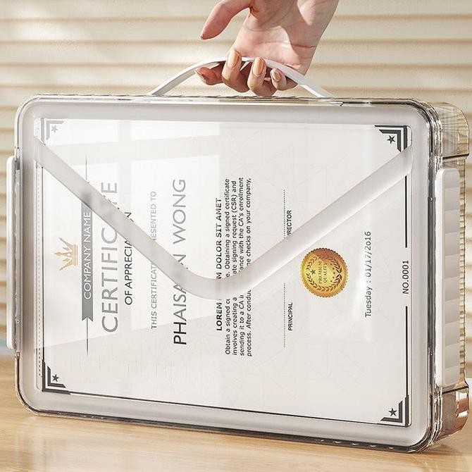 

READY Kotak Penyimpanan Dokumen dan File Anti Debu NEW