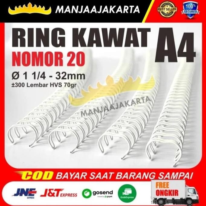 

READY Spiral Kawat Jilid Buku No 20 Jilid buku Agenda Spiral Pitch 2:1 NEW