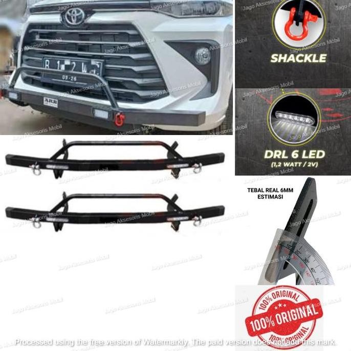 BUMPER BESI DEPAN BELAKANG PELINDUNG BEMPER MOBIL ALL NEW AVANZA 2022 2023 2024 UP