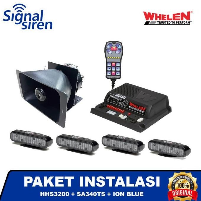 PAKET INSTALASI WHELEN HHS3200 + WHELEN SA340TS + WHELEN ION