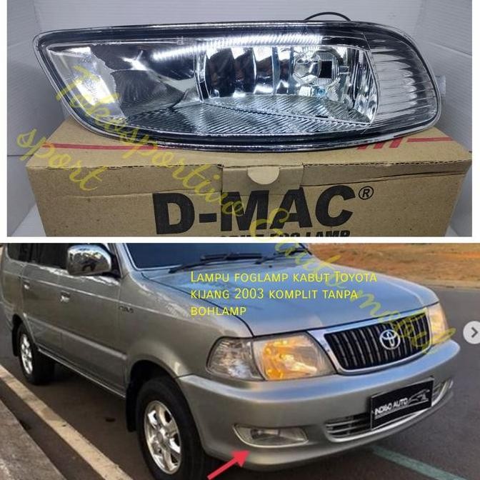 Tersedia Lampu foglamp kabut kijang kapsul 2003-2004 kritsa Lgx Lsx Lx Efi