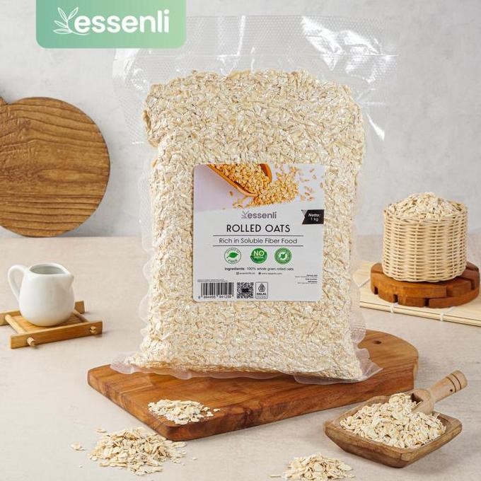 

Essenli Organic Rolled Oat 1 Kg / Instan Oat 1 Kg / Gandum Utuh Terbaru