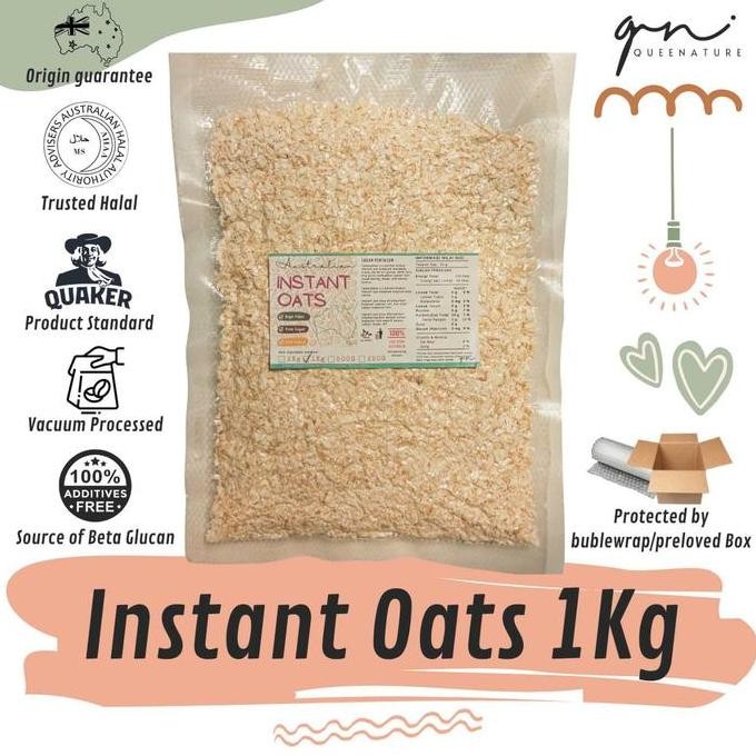 

Oats Australian Instants Oats Instan Oat Menir Gandum Instan 1 Kg Best Seller