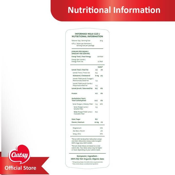 

Oatsy Organic Instant Oatmeal 500Gr Best Seller