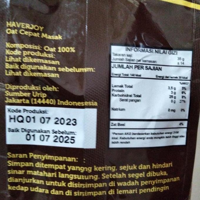 

Haverjoy Australian Oat / Havermix Instan Oatmeal Choco Chips / Cereal Promo