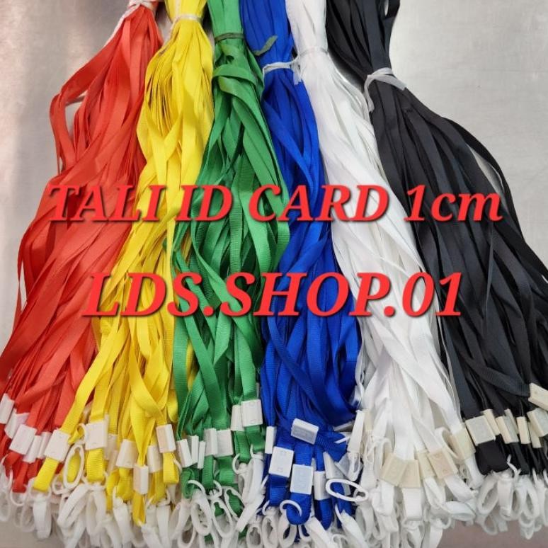 

TALI ID CARD KAIT 1CM (1 PAK = 100PCS) - TALI LANYARD PENGAIT NAME TAG & KARTU TERMURAH