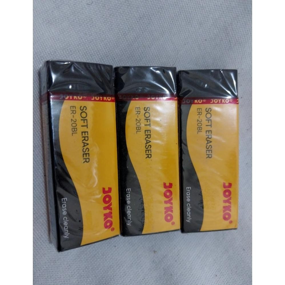 

Eraser Penghapus Joyko 526-B40BL Hitam Bersih / penghapus joyko ukuran kecil / penghapus pensil 2b joyko