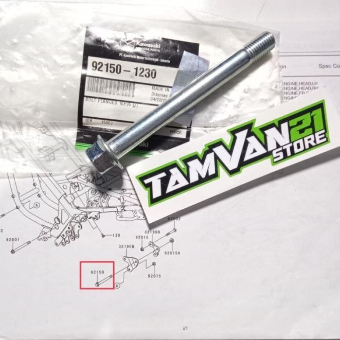 [Allthebest] BAUT GANTUNGAN MESIN BAWAH DEPAN NINJA RR R SS KGP