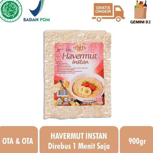 

Ota & Ota Oatmeal Instant / Havermut Instan 900Gr Halal Terbaru