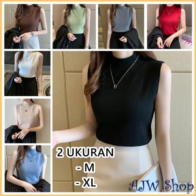 Ajw [Rm] Atasan Rajut Premium | Inner Turtleneck Wanita | Atasan Wanita | Rompi Dalaman Baju Jilbab 