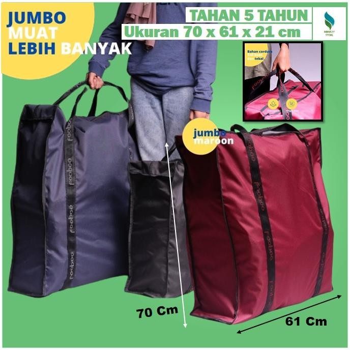 Tas Laundry Bag Premium Jumbo Bahan Kain Tempat Baju Kotor Tas Baju Jinjing Tas Baju Besar Jumbo C16