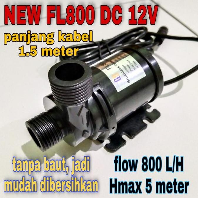 Pompa Air Celup Mini Fl800 Dc 12V Hidroponik Pompa Aquarium