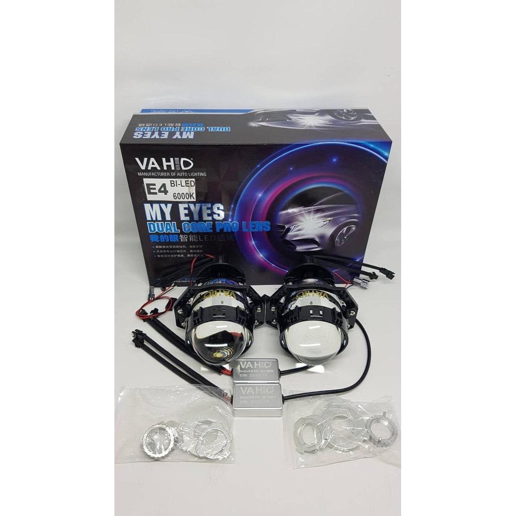 Bi-Led Sniper E4 Projector Projie Led Biled Vahid Hi-Low Sepasang 2 pc