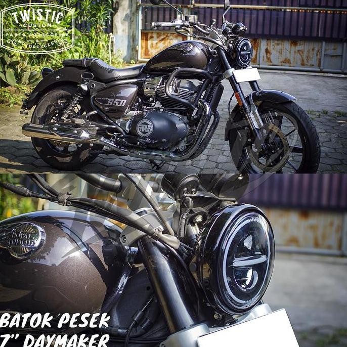 Tersedia Cover Batok Pesek Lampu Daymaker 7 inch Motor Custom