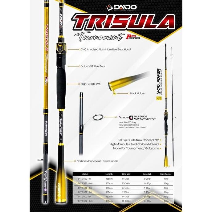 Tersedia JORAN DAIDO TRISULA TOURNAMENT SOLID CARBON 165CM 180CM - JORAN PANCING GALATAMA