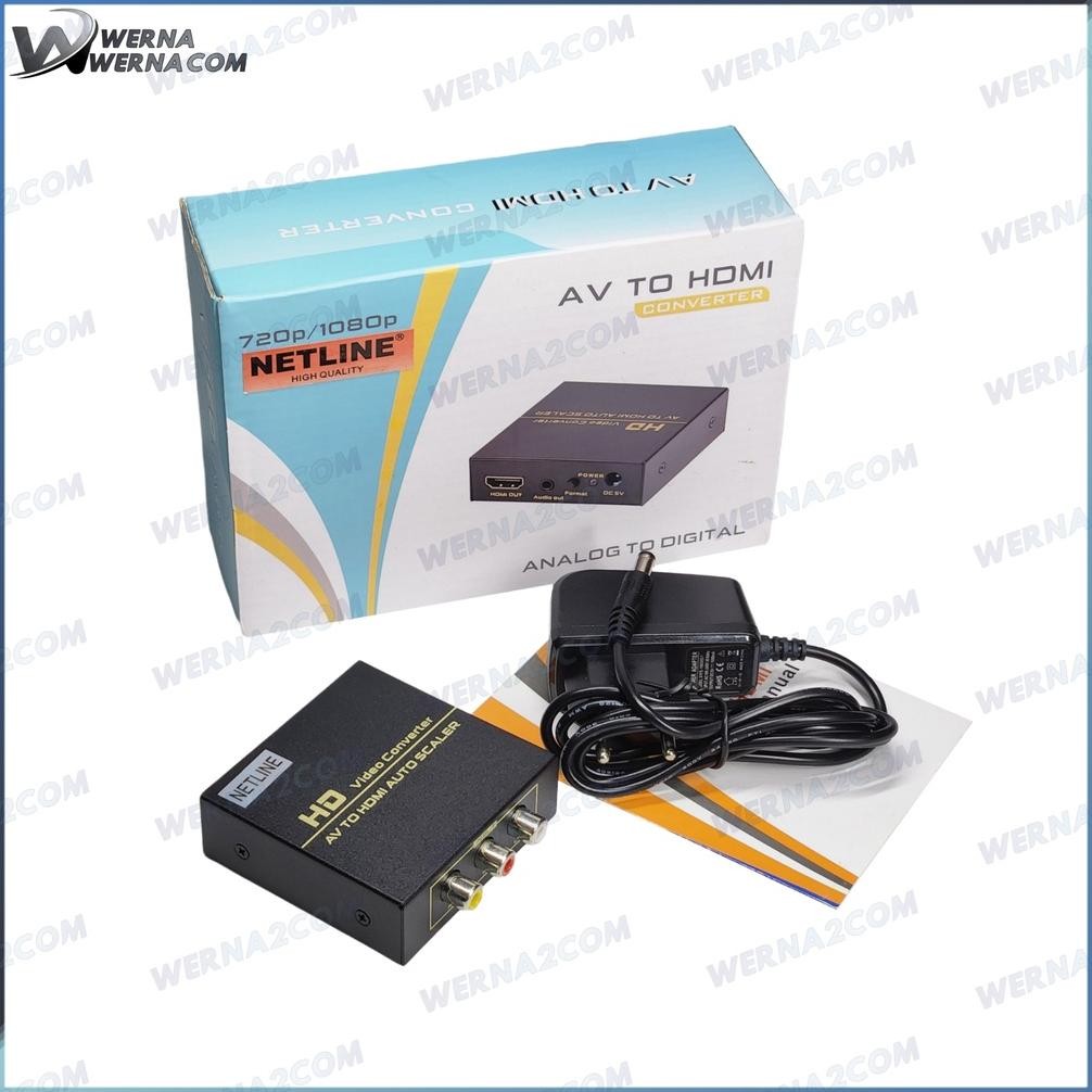 AV RCA to HDMI converter Netline RCA component to HDMI