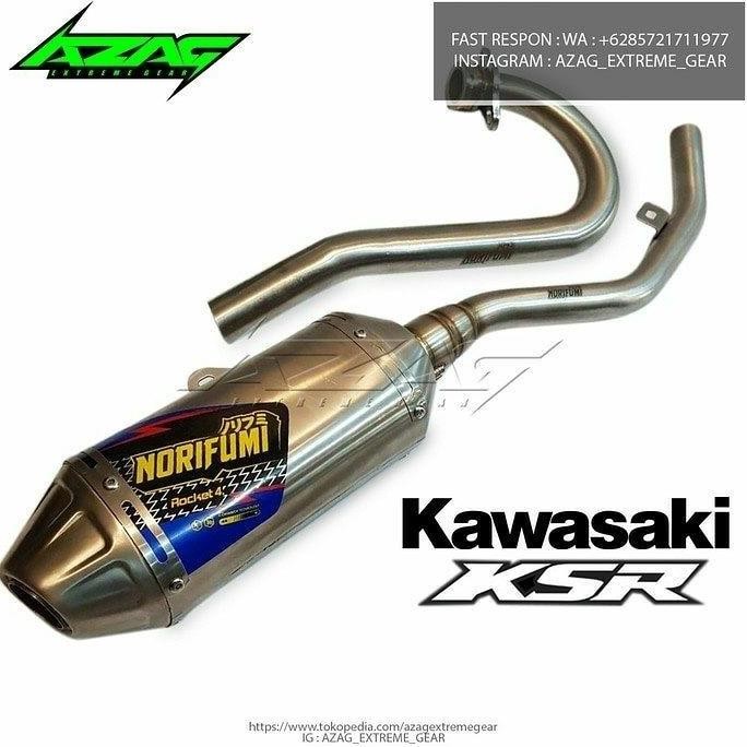 KNALPOT NORIFUMI ROCKET 4 STAINLESS KAWASAKI KSR