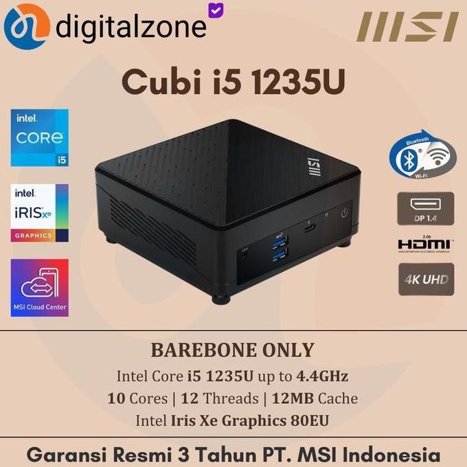 MSI Mini Pc Cubi 5 12M Intel Core i5 1235U - Mini PC Core i5