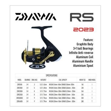 Tersedia Gulungan Senar Pancing Rel Rell Daiwa RS 1000 2000 2500 Model 2023 Reel