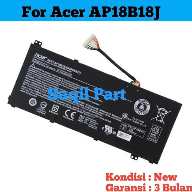 Baterai Acer Aspire 3 A314 A314-33 A314-41 AP18B18J