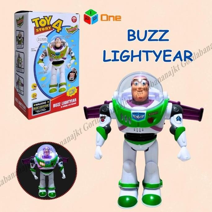 Tersedia Mainan Robot BuzzLightyear ada Lampu Suara dan Sayap