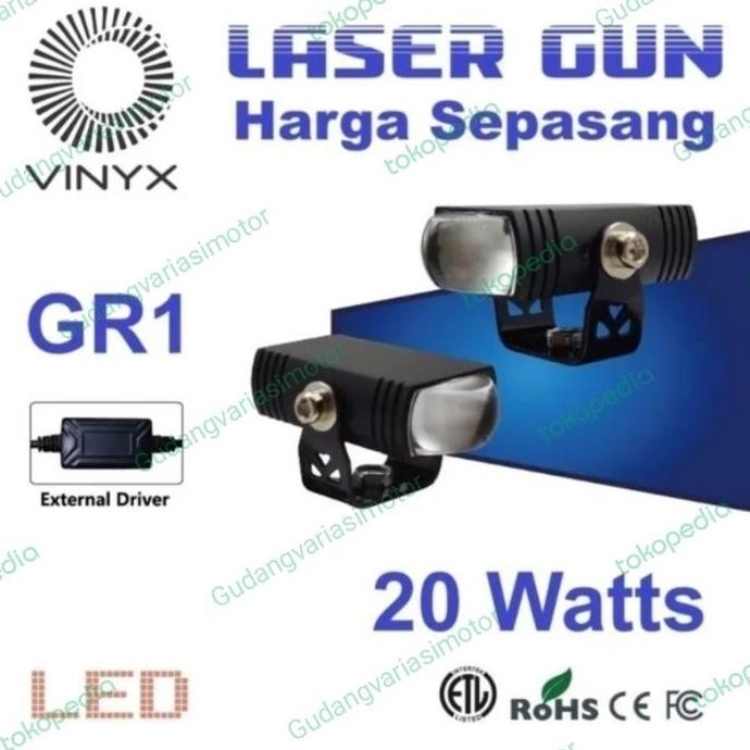 Tersedia lampu tembak new model d2 pro slim laser gun gr1 harga sepasang vinyx
