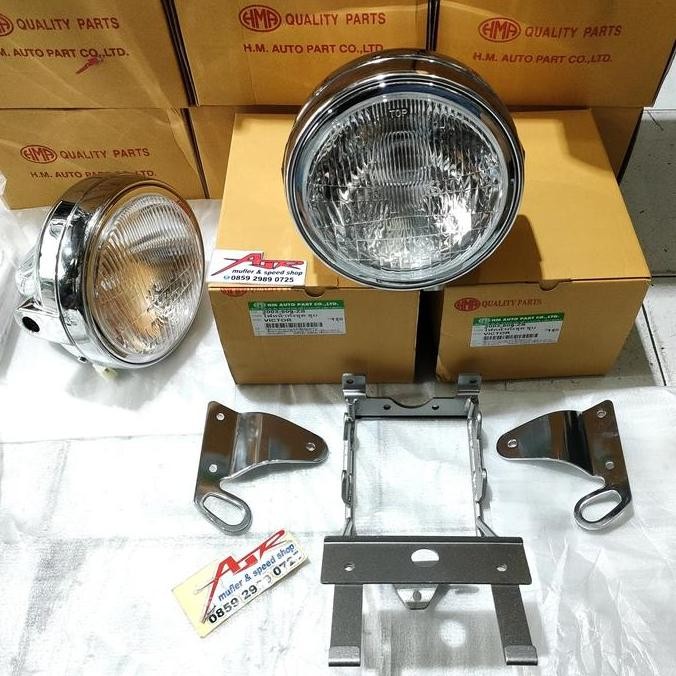 Tersedia Lampu Bulat HMA ORI Thailand Plus Braket ORIGINAL Kawasaki Ninja SS R